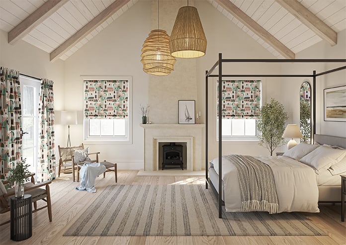 Santiago, Mambo - Motorised Roman Blind - Image 8